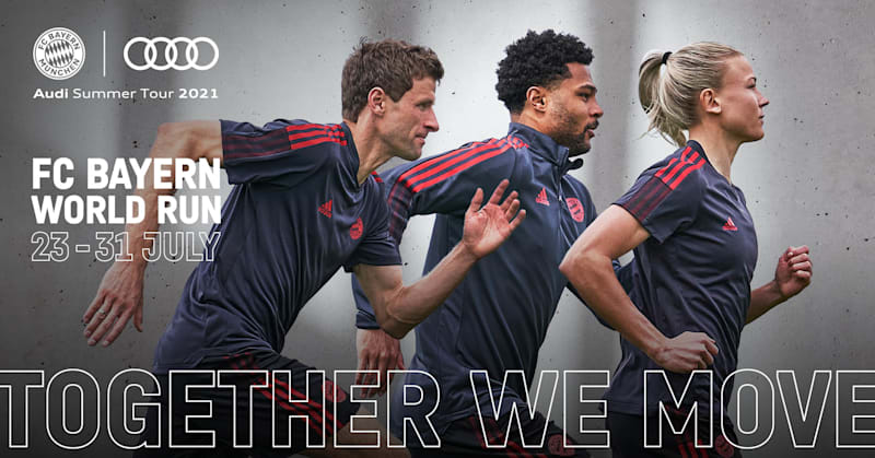 FC Bayern with World Run for fans
